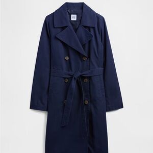 GAP mesculen green Modern Trench Coat
